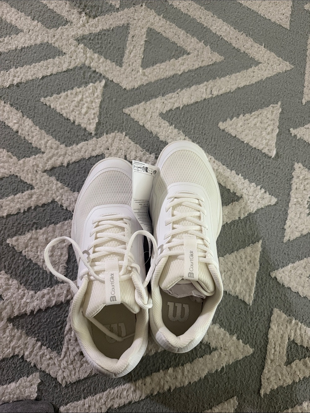 Wilson womens White Athletic Tennis Sneakers